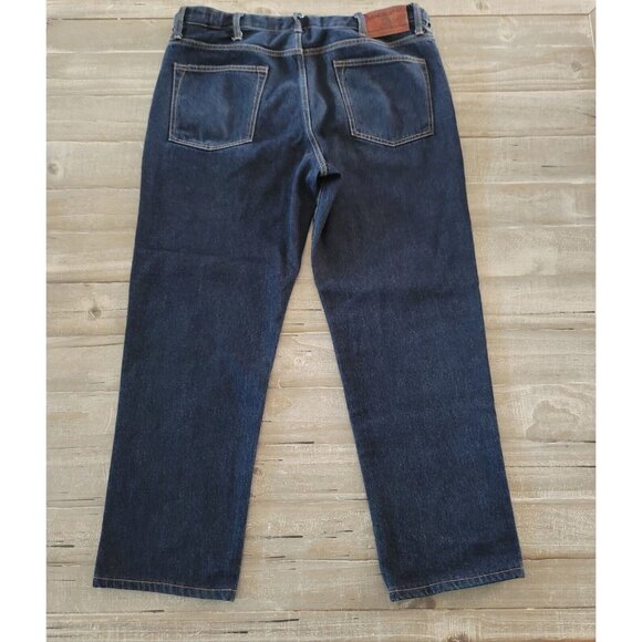 Land's End Square Rigger Blue Jeans Men's Size 36 X 28 Traditional Fit - Picture 10 of 12